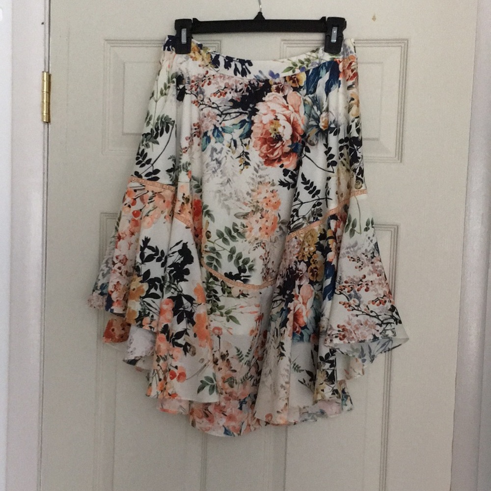Floral Anthropologie Skirt
